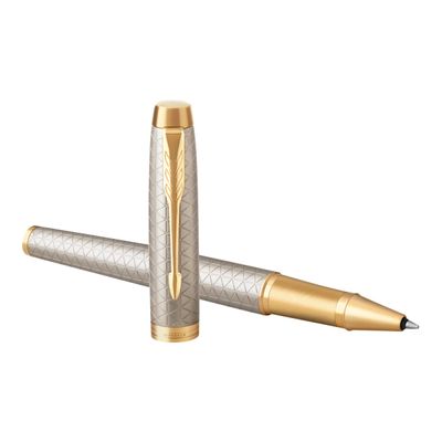 3501179316864-Parker IM Premium - Roller warm grey - pointe 0,7 mm-Avant-2