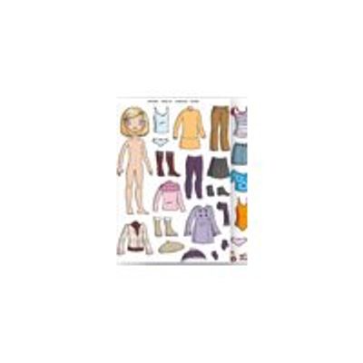 8410782133520-Apli - 37 gommettes repositionnables - Vêtements filles-Avant-0