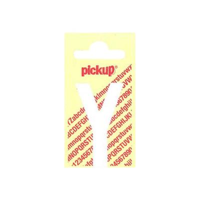 8711234242242-Pickup - Étiquette autocollante - 150 mm - Lettre Y - blanc mat-Avant-0