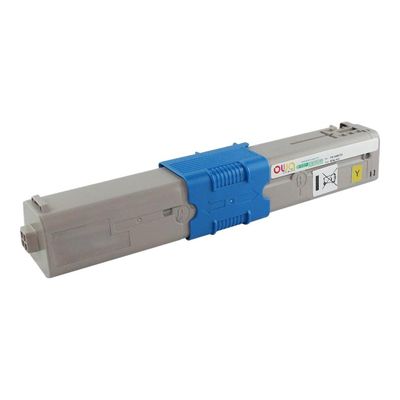 3112539704919-Cartouche laser compatible OKI 44973533 - jaune - Owa K18020OW-Angle gauche-1