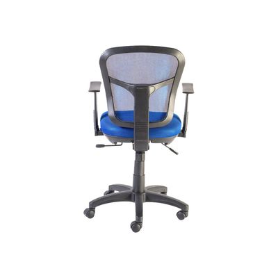 0000000108805-Fauteuil de bureau PHOENIX - accoudoirs fixes - Bleu-Arrière-3