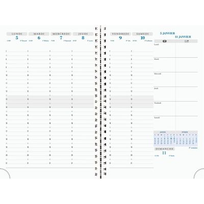 3660942002219-Agenda à spirale Linicolor - 1 semaine sur 2 pages - 16 mois - 15 x 21 cm - disponible dans différentes cou--1
