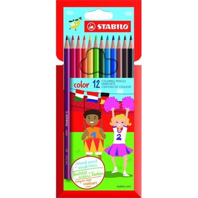4006381488020-STABILO Color - 12 Crayons de couleur--0