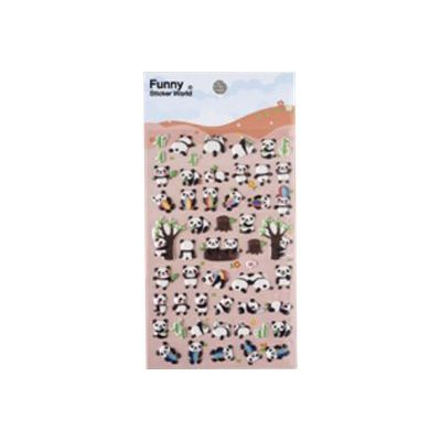 3108726098909-Oberthur Funny - stickers - pandas-Avant-0