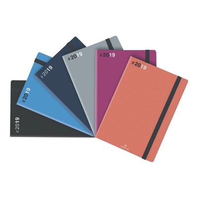 3664447205977-Flex - Agenda 1 semaine sur 2 pages - 16 x 16 cm - noir - Oberthur-Avant-1