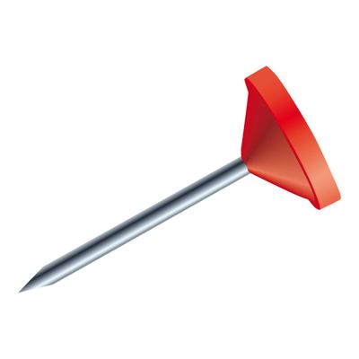 3364220145048-Exacompta - 100 Épingles tête plate - 5 mm - rouge-Avant-0
