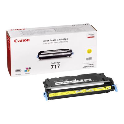 4960999571157-Canon 717 - jaune - cartouche laser d'origine-Angle gauche-0