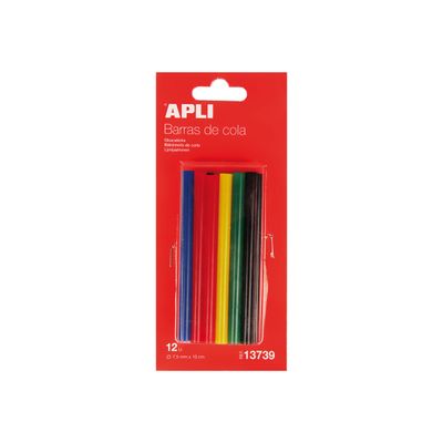 8410782137399-APLI kids - 12 bâtons de colle pour pistolet à colle - couleurs-P_300002300_1-0