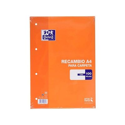 8412771059071-Oxford Classic - Recharge pour bloc-notes - A4 - 100 feuilles / 200 pages - blanc - uni - -P_300043804_1-0