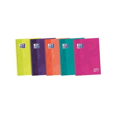 8412771014636-Oxford Classic EuropeanBook - Cahier de notes - reliure à spirale - A4/A4+ - 120 feuilles / 240 pages - petits carreaux - 4 trous - dis-P_300045686_1-0