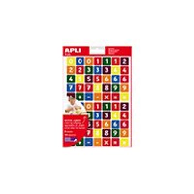 8410782144816-Apli - 3 feuilles gommettes chiffres - coloris assortis-Avant-0