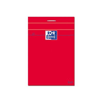 2012347544664-Oxford - Bloc notes - A7 - 160 pages - petits carreaux - 80G - rouge-Avant-1