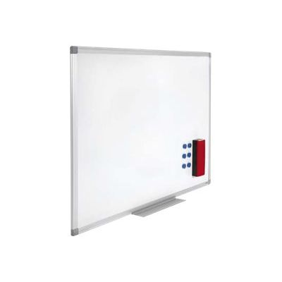 3219913654027-Juvénilia - Tableau blanc émaillé 120 x 240 cm - magnétique-Angle gauche-0