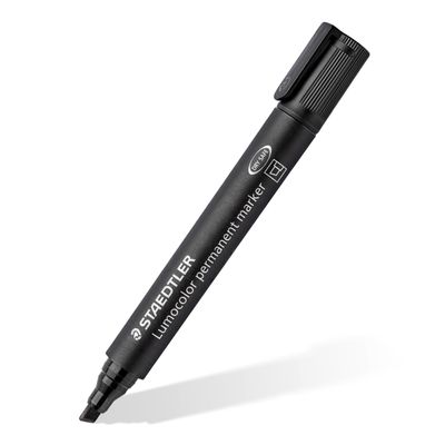 4007817321546-STAEDTLER Lumocolor 350 - Marqueur permanent - pointe biseau - noir--2