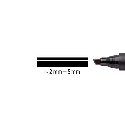 4007817321546-STAEDTLER Lumocolor 350 - Marqueur permanent - pointe biseau - noir--5