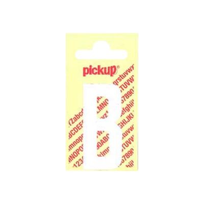 0400002220084-Pickup - Étiquette autocollante - 90 mm - Lettre B - blanc mat-Avant-0