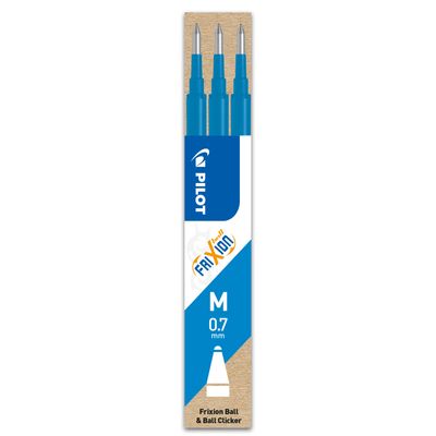 4902505584220-Pilot Frixion Ball - 3 Recharges pour rollers effaçables - 0,7 mm - bleu ciel-P_400000403_1-0