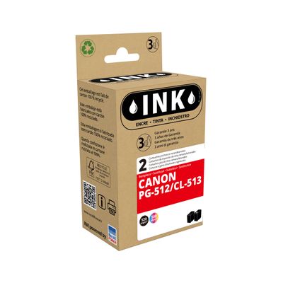 8720282010499-Cartouche compatible Canon PG-512/CL-513 - Pack de 2 - noir, cyan, magenta, jaune - ink-P_400003171_1-0