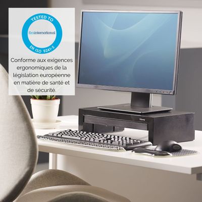0043859528042-Fellowes Designer Suites - Support pour écran jusqu'à 21'' - réglable en hauteur - avec rang-P_400004046_5-4