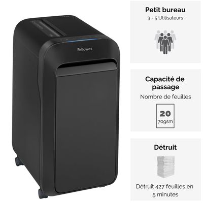043859763832-Fellowes Powershred LX220 - destructeur de documents coupe croisée mini-cut - 20 feuilles -P_400006918_9-1