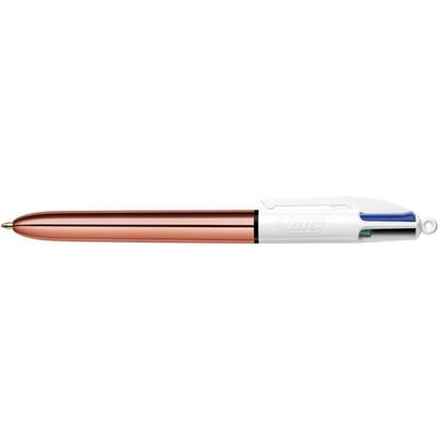 3086123636910-BIC 4 Couleurs Shine - Stylo à bille 4 couleurs - corps rose gold-P_400009162_2-1