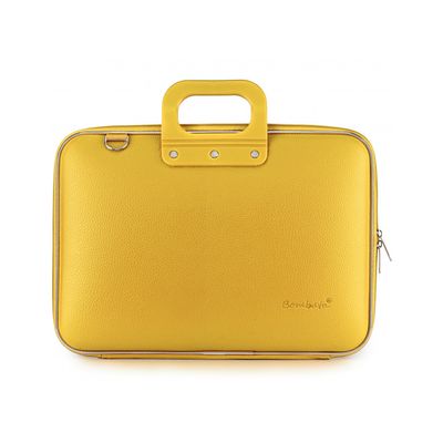 8059395580262-Bombata Classic Vinyle - Sacoche pour ordinateur portable 15" - jaune safran--0