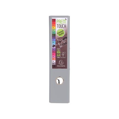 3130632533540-Exacompta Prem'Touch - 10 Classeurs à levier - Dos 80 mm - A4 Maxi - pour 600 feuilles - gris foncé--2