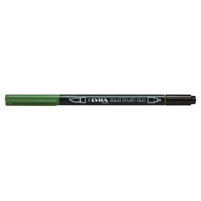 4084900603758-Lyra Aqua Brush Duo - Feutre pinceau double pointe - vert olive--0