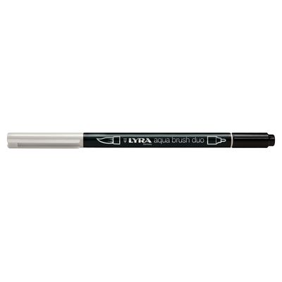 4084900609989-Lyra Aqua Brush Duo - Feutre pinceau double pointe - gris clair chaud--0