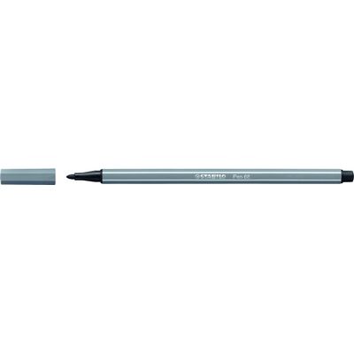 4006381333542-STABILO Pen 68 - Feutre pointe moyenne - gris foncé--0