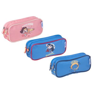 3661507527635-Trousse rectangulaire DC Superfriends 2 compartiments - différents modèles disponibles - Kid'Abord--0