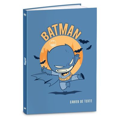 3661507516639-Cahier de textes DC Superfriends - 15 x 21 cm - Batman ou Wonderwoman - Kid'Abord--1