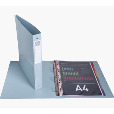 3130630511403-Exacompta BeeBlue - Classeur souple 4 anneaux - Dos 40 mm - A4 maxi - pour 275 feuilles - disponible dans diff--5