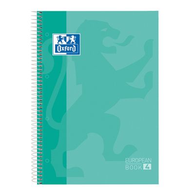 8412771040048-Oxford Classic EuropeanBook - Cahier de notes - reliure à spirale - A5+ - 120 feuilles / 240 pages - carré - 6 trous--0