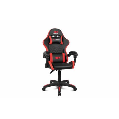 8436587974380-Fauteuil gamer Drift - accoudoirs - appui-tête intégré - noir et rouge--0