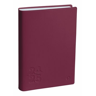 3371010512768-Agenda Touch - 1 jour par page - 12 x 17 cm - bordeaux - Quo Vadis--0