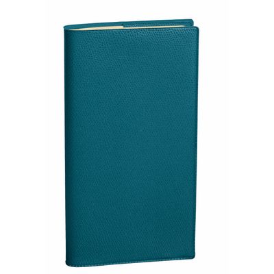 3371010480494-Agenda Impala Italsept spiralé - 1 semaine sur 2 pages - 8,8 x 17 cm - bleu prusse - Quo Vadis--0