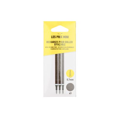 3539012004692-Les Prix Mini - Pack de 3 recharges pour stylo gel effaçable - noir--0