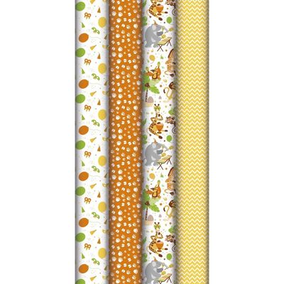3329682140000-Clairefontaine - Papier - safari - Rouleau (70 cm x 2 m) - variée - 60 g/m² - papier kraft recyclé (--0