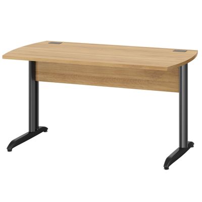 3483601225527-Bureau JAZZ+ - 120 cm - Pieds métal - chêne du bocage--0