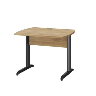 3483601225503-Bureau JAZZ+ - 80 cm - Pieds métal - chêne du bocage--0