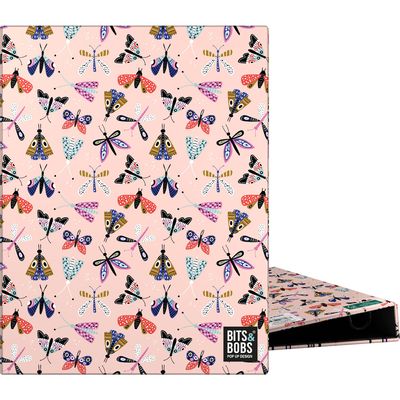 8413623078967-Grafoplas BITS&BOBS - Classeur à anneaux - pour A5 (148 x 210 mm) - papillon--0