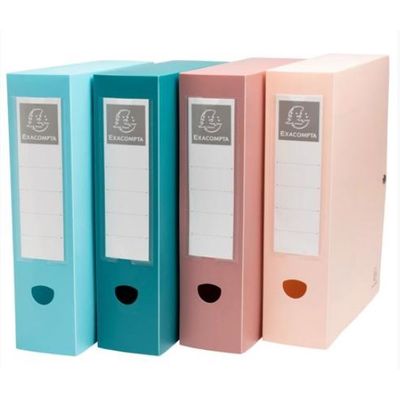 3130630893707-Exacompta Skandi - Boîte de rangement - Dos 8 cm - Couleurs assorties--0