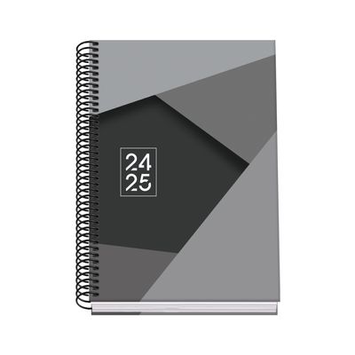 8421938517477-Dohe - Agenda 1 semaine sur 2 pages - 15x21 cm - noir--0