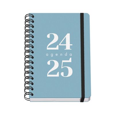 8421938517774-Dohe Grammar - Agenda scolaire - 2024-2025 - semainier - reliure à anneaux métalliques - A5 (148 x 210 mm) - bleu - po--0