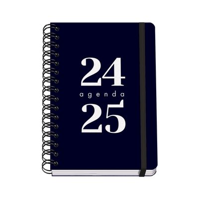8421938517804-Dohe Grammar - Agenda scolaire - 2024-2025 - semainier - reliure à anneaux métalliques - A5 (148 x 210 mm) - noir - po--0