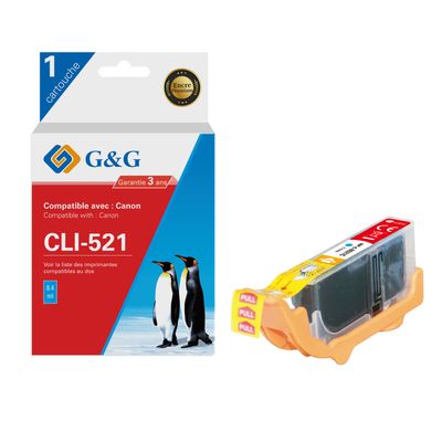 6937173406220-Cartouche compatible Canon CLI-521 - cyan - G&G--0
