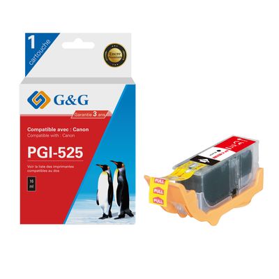 6941881289433-Cartouche compatible Canon PGI-525 - noir photo - G&G--0
