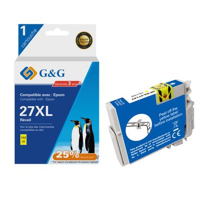 6937173406688-Cartouche compatible Epson 27XL Reveil - jaune - G&G--0