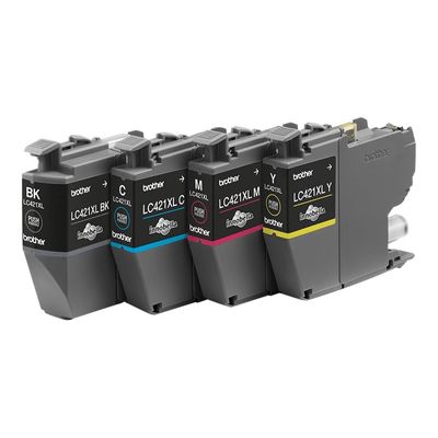 4977766813594-Brother LC421XL - pack de 4 - noir, jaune, cyan, magenta - cartouche d'encre originale-P_405112957_1-0